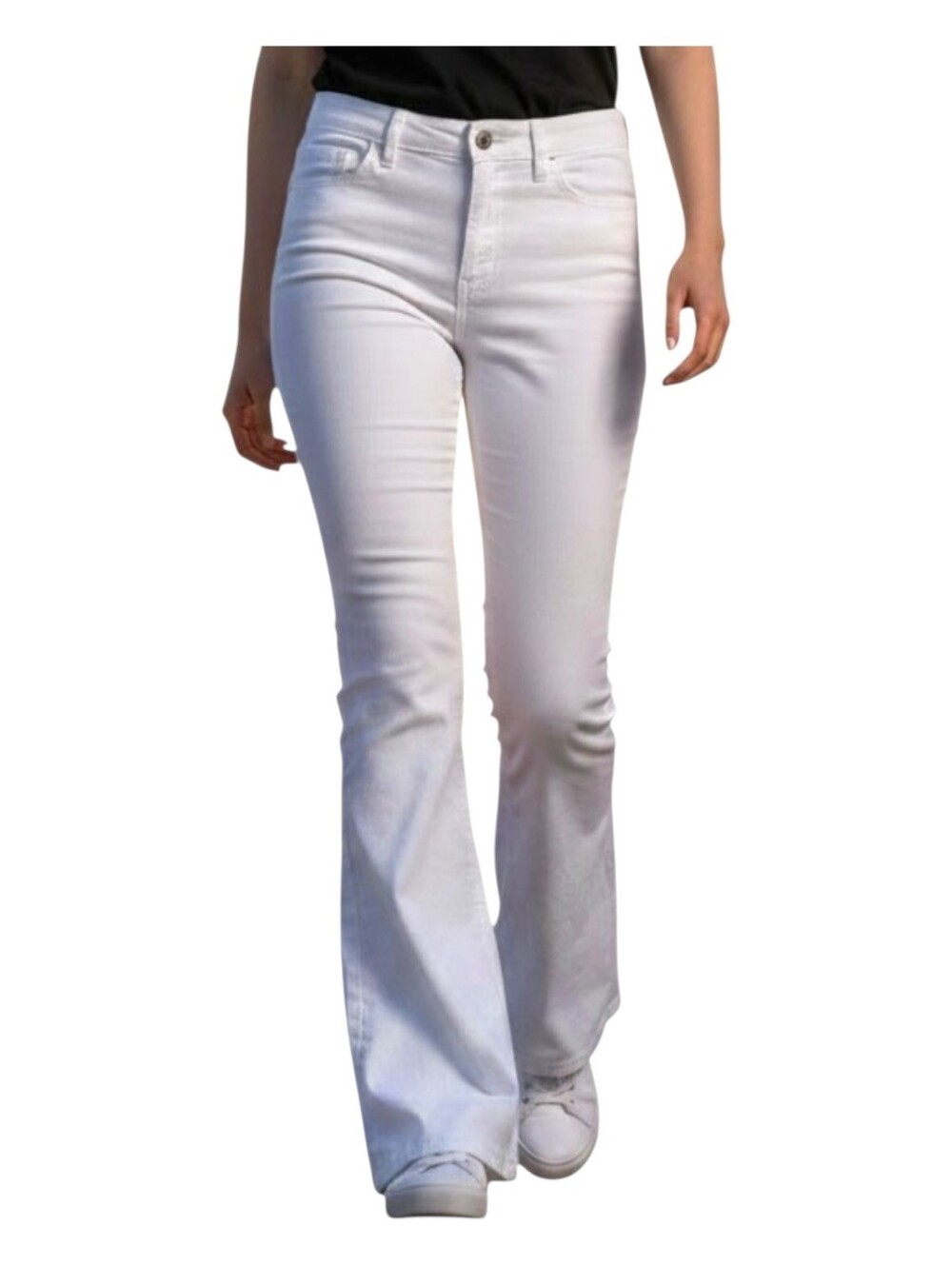 RARE Victoria’s Secret PINK vintage  corduroy off white flare bottom pants size8